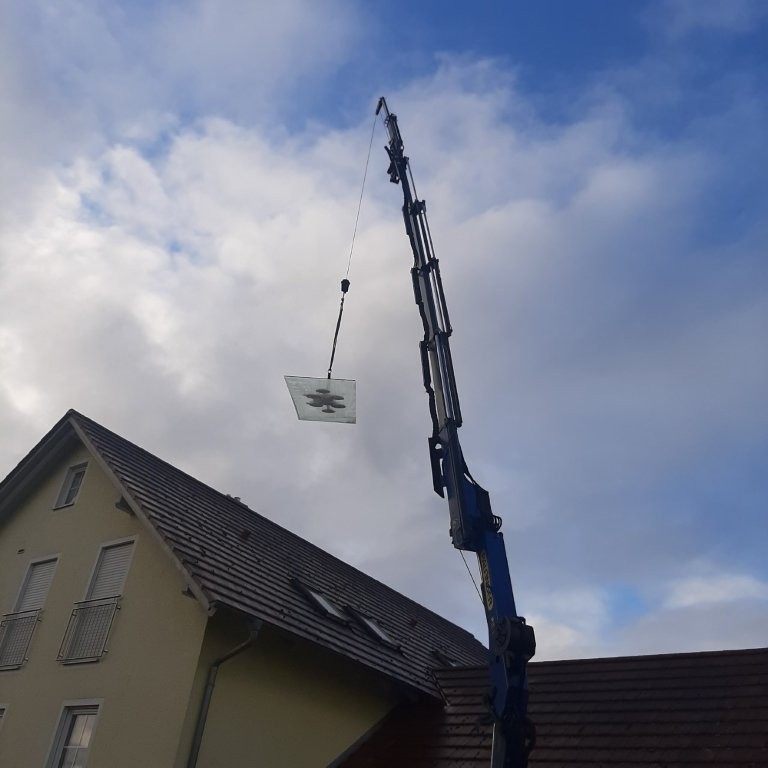 Die Glaserei Oswald auf der Baustelle im Raum Regensburg
